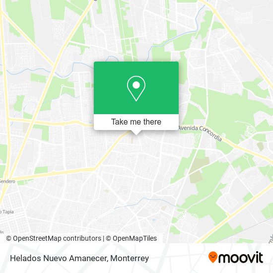Helados Nuevo Amanecer map