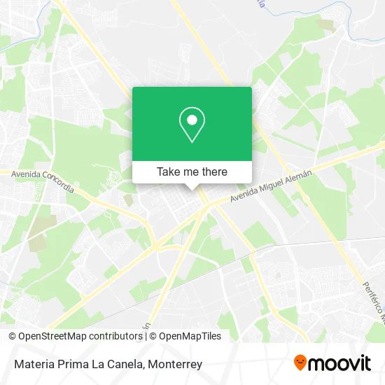 Materia Prima La Canela map
