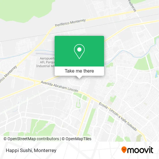 Happi Sushi map