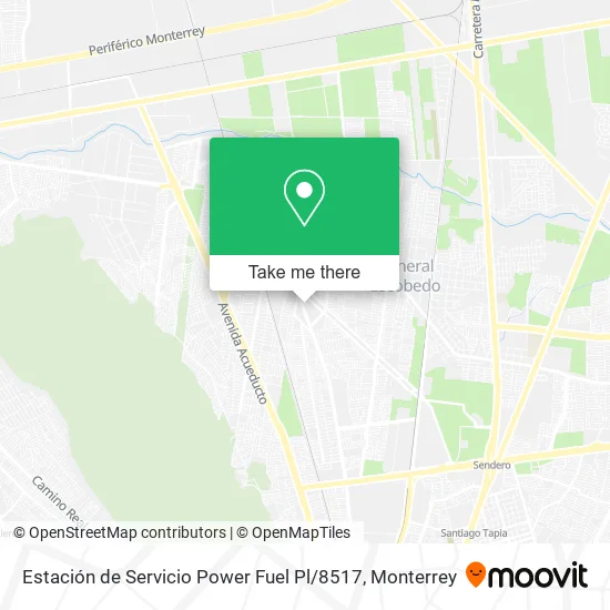 Mapa de Estación de Servicio Power Fuel Pl / 8517