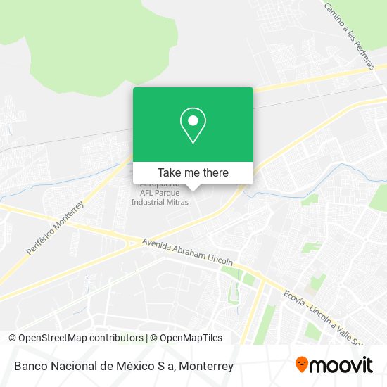 Mapa de Banco Nacional de México S a