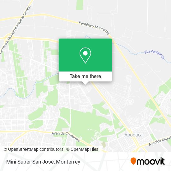 Mapa de Mini Super San José