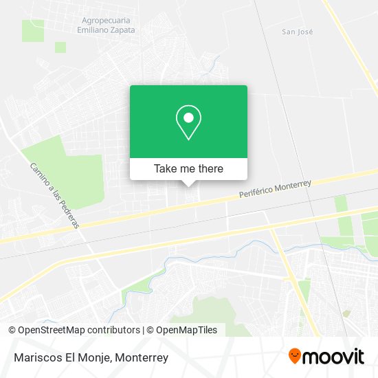 Mapa de Mariscos El Monje