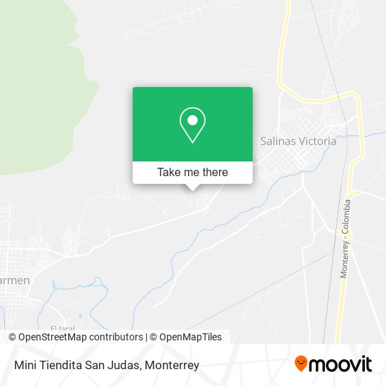Mapa de Mini Tiendita San Judas