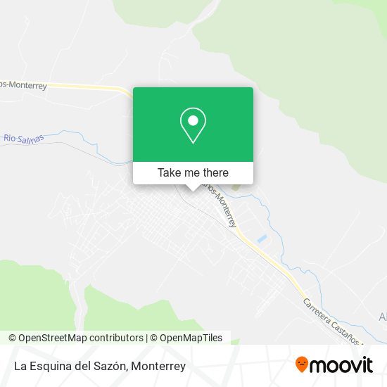 La Esquina del Sazón map