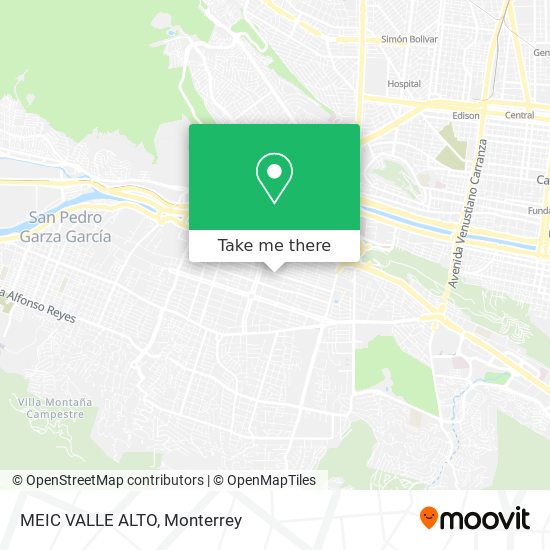 MEIC VALLE ALTO map