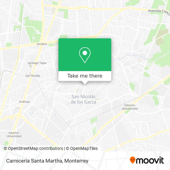 Carnicería Santa Martha map
