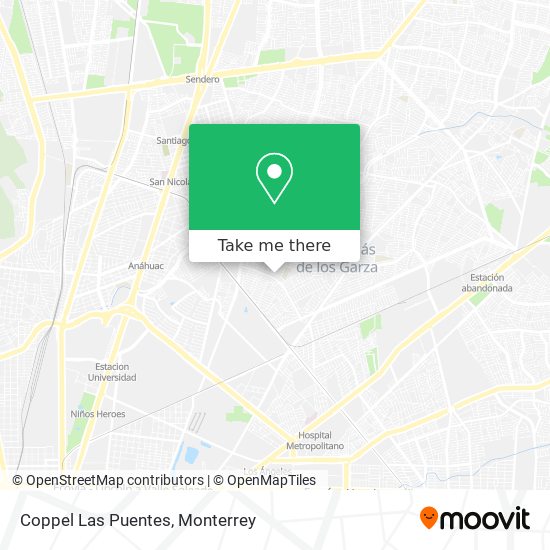 Coppel Las Puentes map