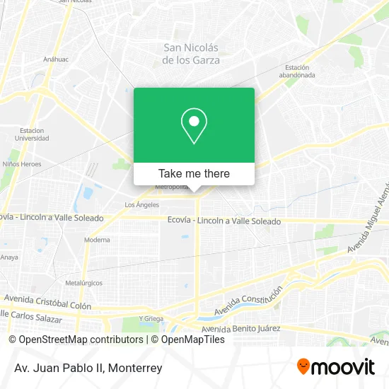Mapa de Av. Juan Pablo II