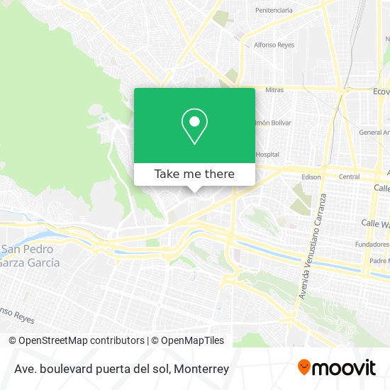 Ave. boulevard puerta del sol map