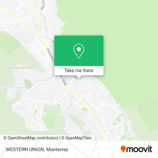 WESTERN UNION map