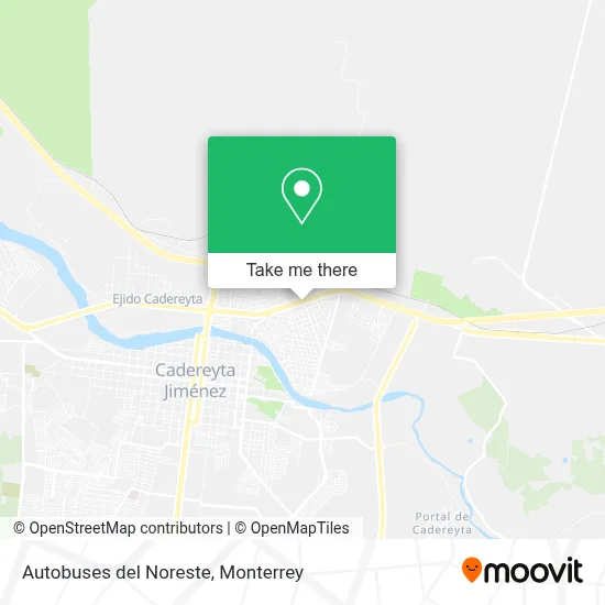 Autobuses del Noreste map