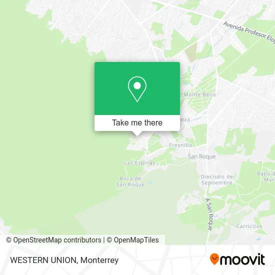 WESTERN UNION map