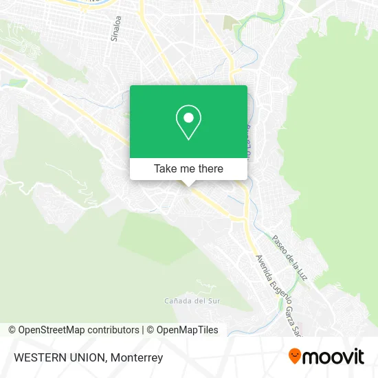 WESTERN UNION map