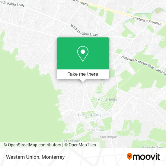 WESTERN UNION map