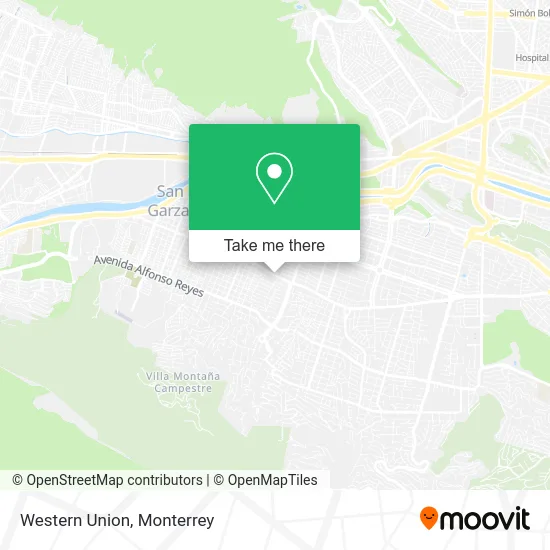 WESTERN UNION map
