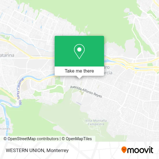 WESTERN UNION map
