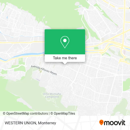 WESTERN UNION map