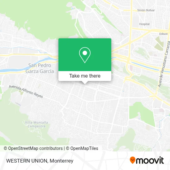 WESTERN UNION map