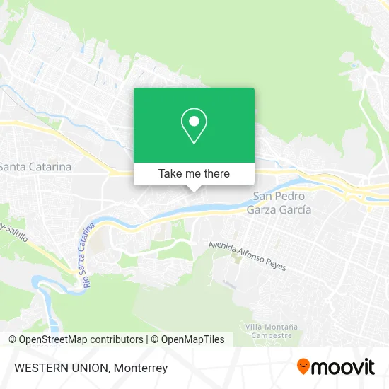 WESTERN UNION map