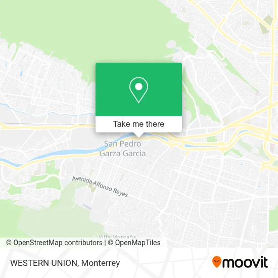 WESTERN UNION map