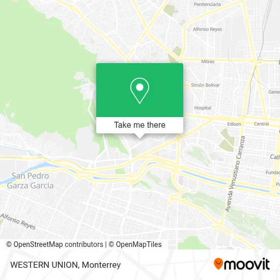 WESTERN UNION map