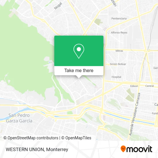Mapa de WESTERN UNION