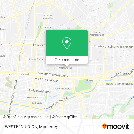 WESTERN UNION map