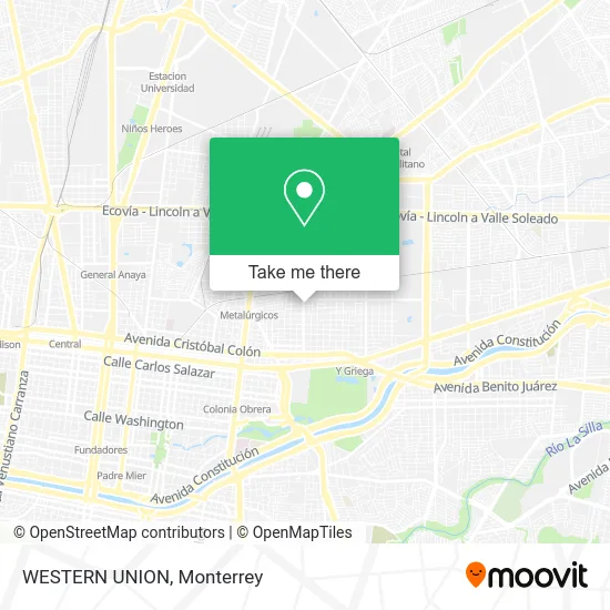 Mapa de WESTERN UNION