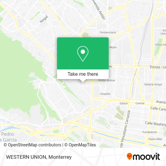 Mapa de WESTERN UNION