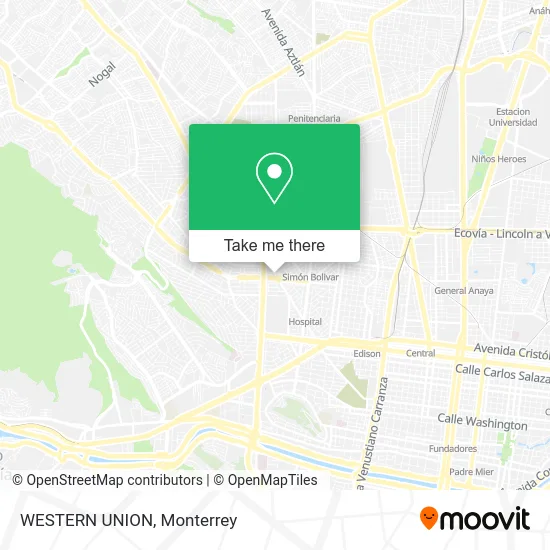 Mapa de WESTERN UNION