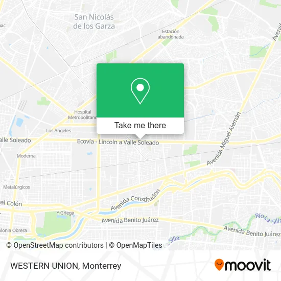 Mapa de WESTERN UNION