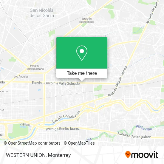 WESTERN UNION map