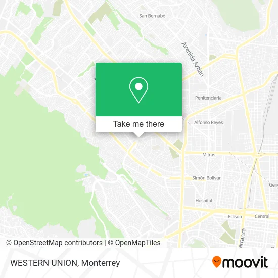 WESTERN UNION map