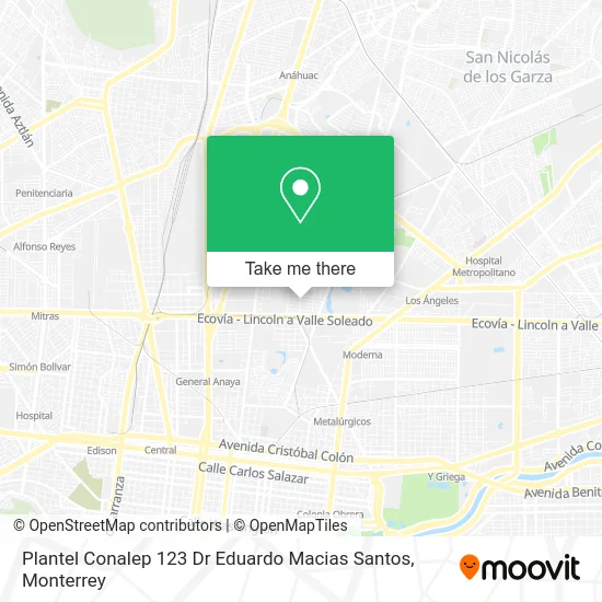 Plantel Conalep 123 Dr Eduardo Macias Santos map