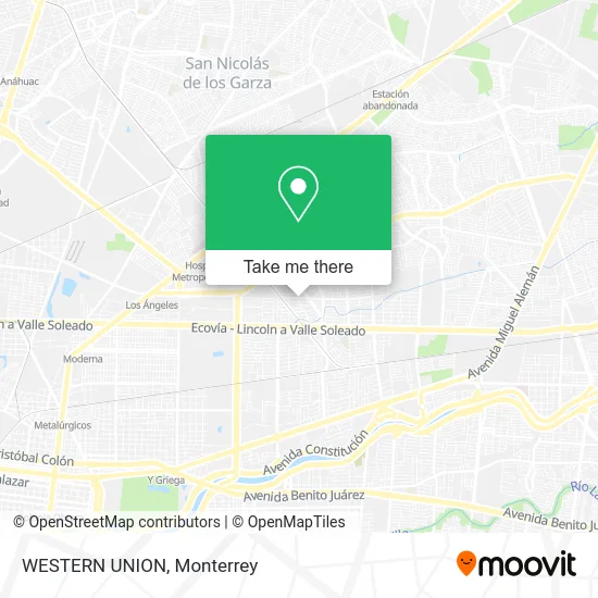 WESTERN UNION map