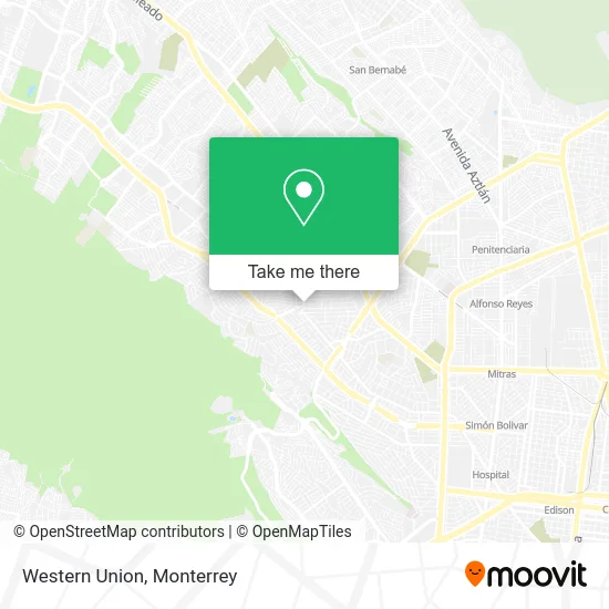 WESTERN UNION map