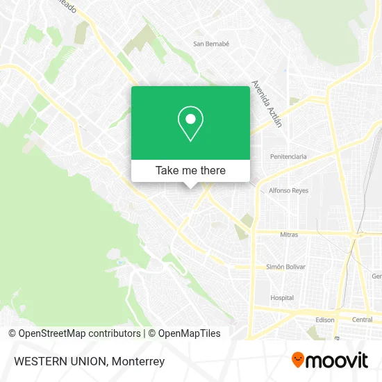 WESTERN UNION map