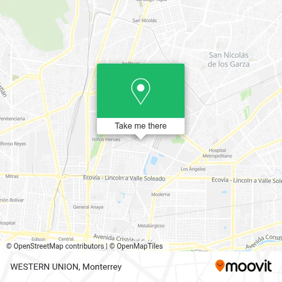 WESTERN UNION map