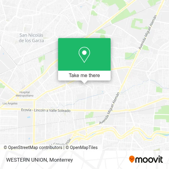 WESTERN UNION map