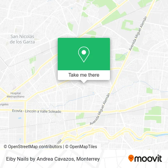Mapa de Eiby Nails by Andrea Cavazos