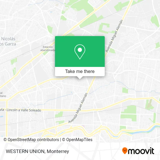WESTERN UNION map