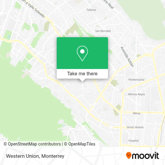 WESTERN UNION map