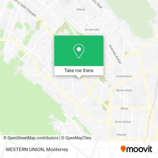 WESTERN UNION map