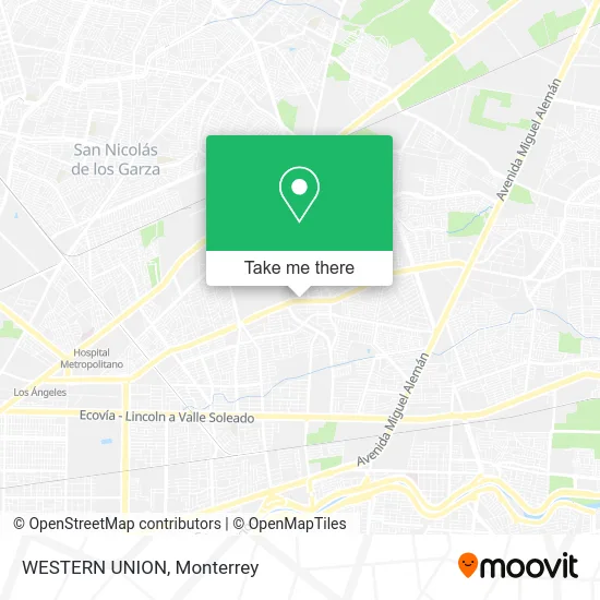Mapa de WESTERN UNION