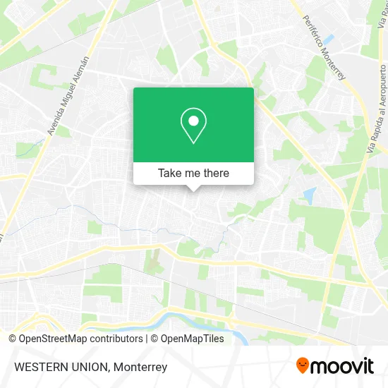WESTERN UNION map