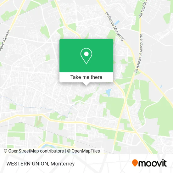WESTERN UNION map