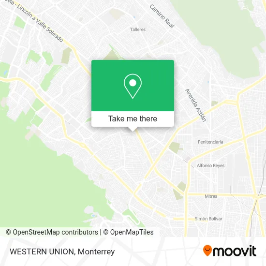 WESTERN UNION map