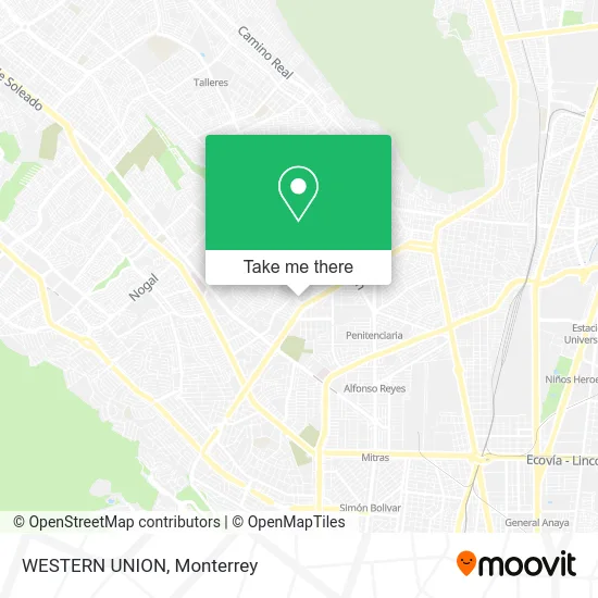 WESTERN UNION map