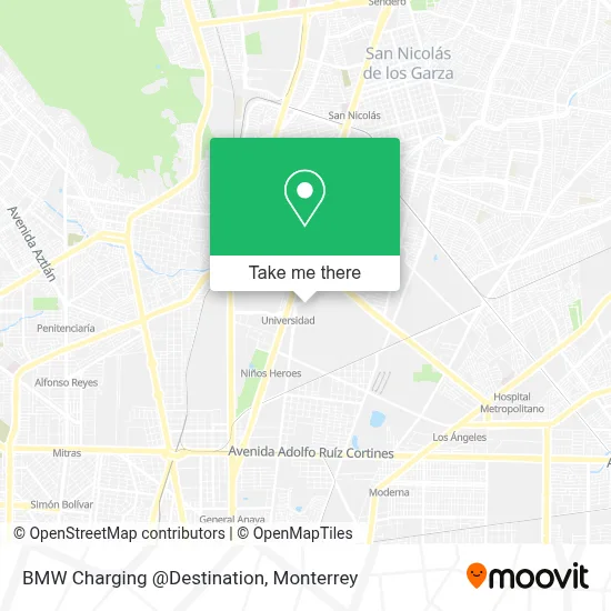 BMW Charging @Destination map